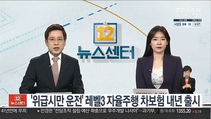 '위급시만 운전' 레벨3 자율주행 차보험 내년 출시