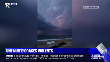 Les images des orages qui ont éclaté sur l'ouest du pays et à Paris