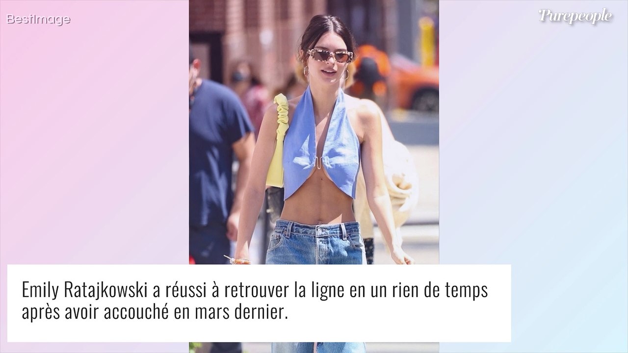 Emily Ratajkowski : Ventre ultra plat et tenue risquée, la jeune maman affiche sa ligne de rêve