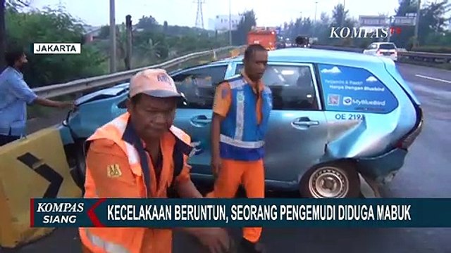 Kecelakaan Beruntun 4 Mobil di Tol Meruya Selatan, Diduga Satu Pengemudi Mabuk