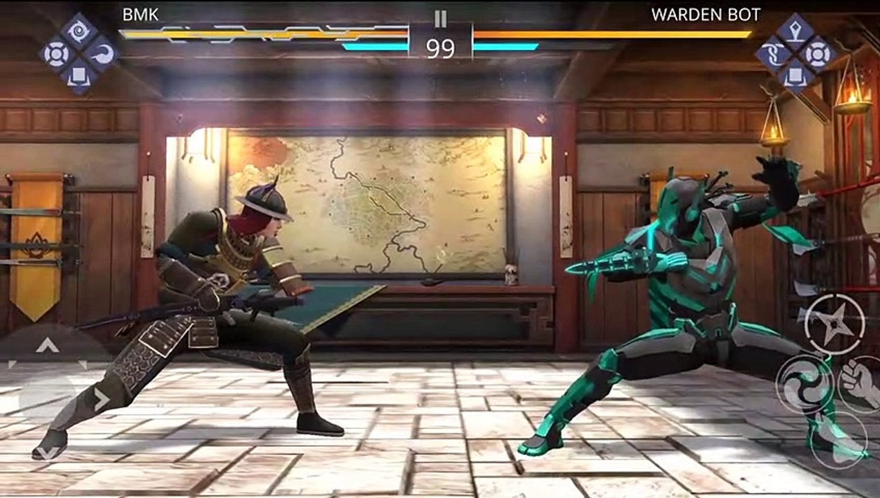 Shadow fight 3 _ Itu's plane 1 story fight _ Warden bot _ gameplay _ Android BMK Gaming ( 1080 X 1920 )