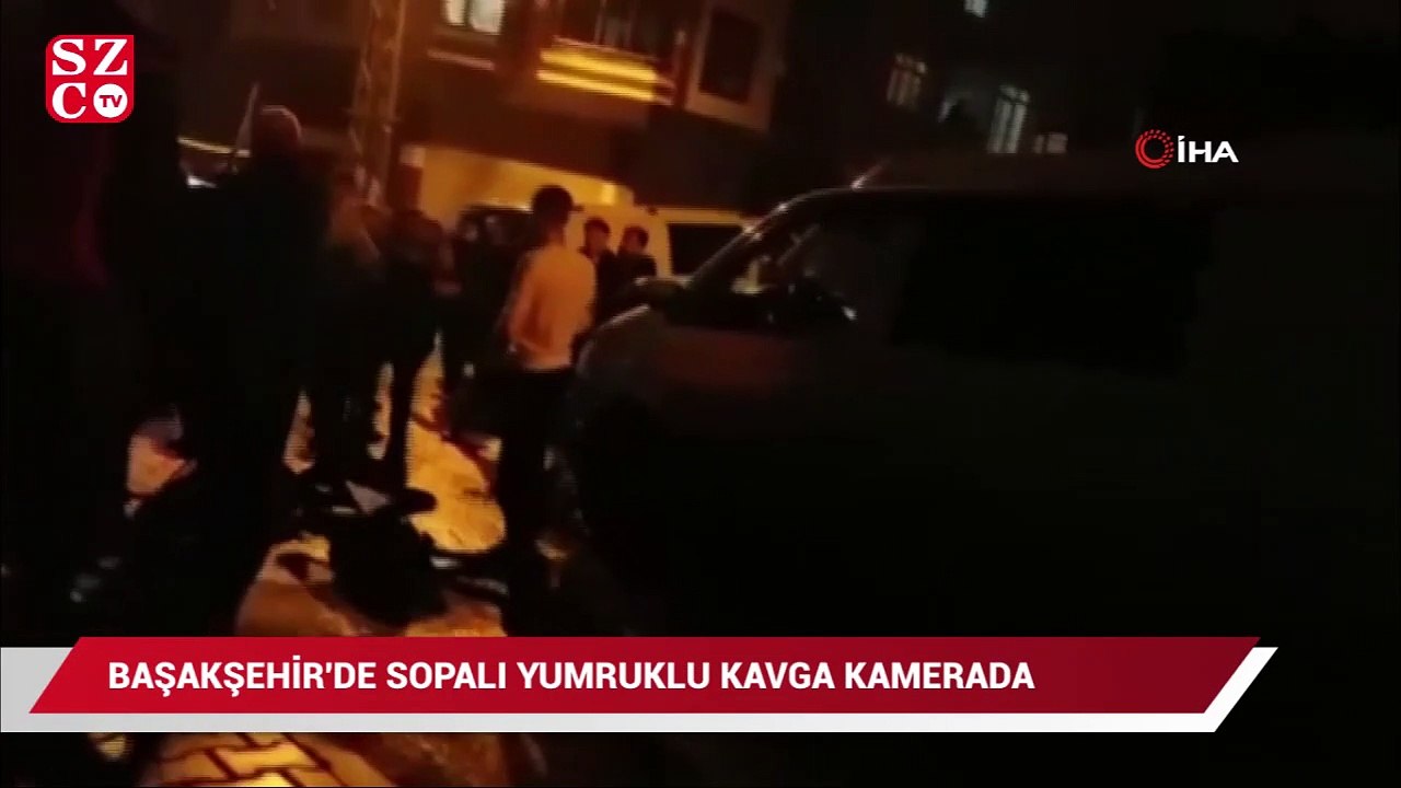 Başakşehir’de sopalı yumruklu kavga kamerada