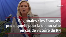 Régionales : les Français, peu inquiets pour la démocratie en cas de victoire du RN