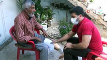 Ayağı kesilen Türk vatandaşına Suriyeli doktordan ücretsiz protez takıldı