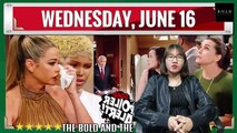 CBS The Bold and the Beautiful Spoilers Wednesday, June 16 - B&B 6-16-2021