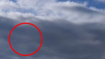 Gökyüzünde görüp UFO zannettiği gizemli cisim meteoroloji balonu çıktı