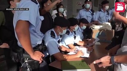 Hongkong: Polizei geht gegen regierungskritische "Apple Daily" vor