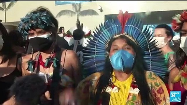 Brazilian indigenous people protest bill curtailing land rights
