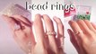 DIY seeds beads rings |  How to make beads rings |  Easy DIY |  DIY  Jewelry |  Best Tiktok  Compilation | My Pumpkin
