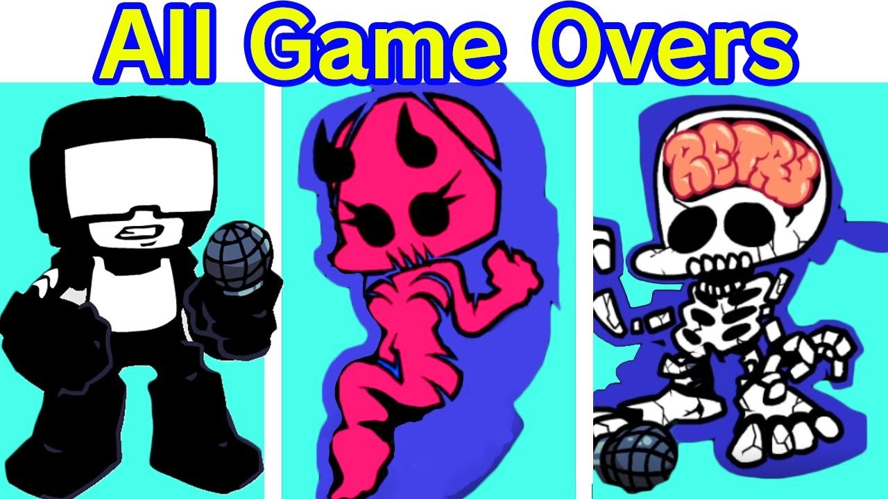 Friday Night Funkin' WEEK 7 All Tankman Death Quotes & Game Over