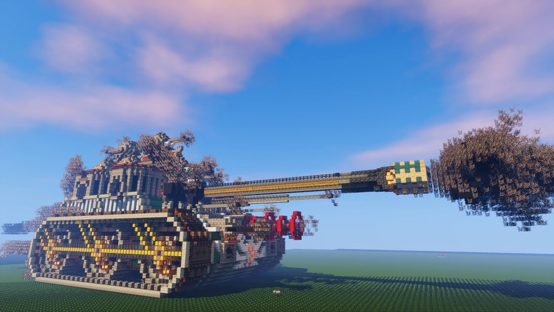 Insane Building In Minecraft Huge Steampunk Tank Download A1mostaddicted Minecraft Video Dailymotion