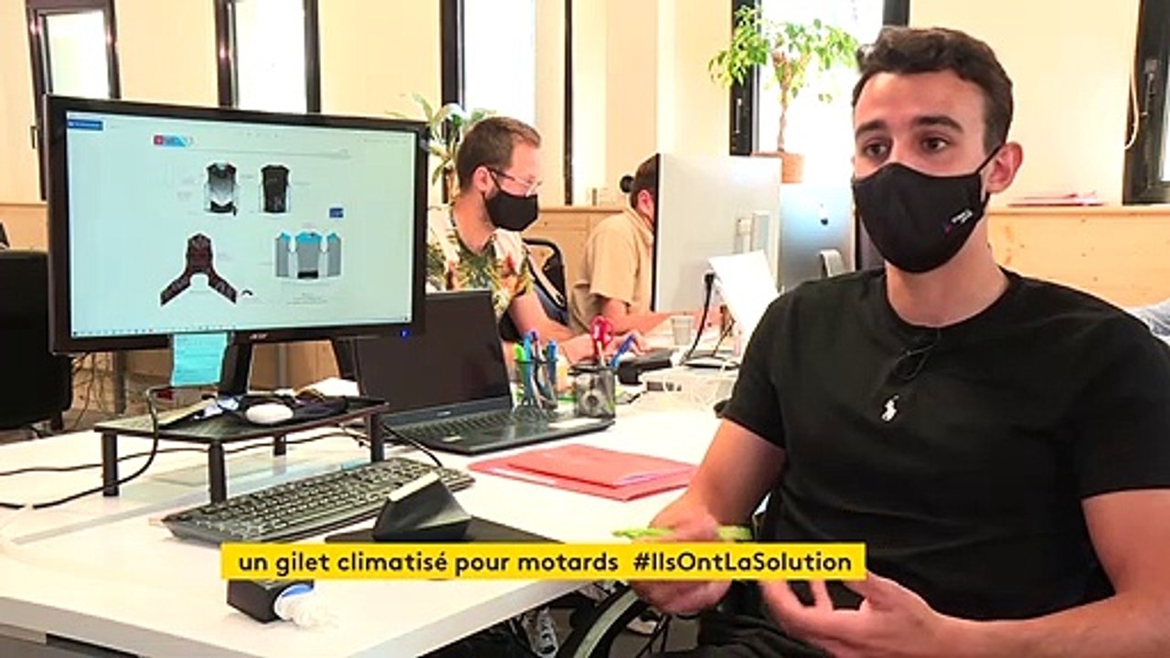 Deux Toulousains inventent le premier gilet rafraîchissant et chauffant pour les motards