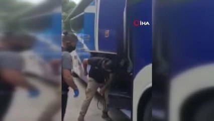 Yolcu otobüsüne bonzai operasyonu