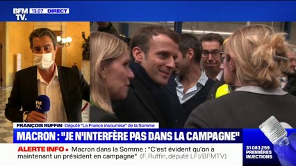 Emmanuel Macron dans la Somme: pour François Ruffin, "c'est évident qu'on a maintenant un président en campagne"