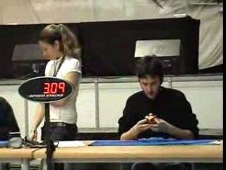 nouveau record du monde de rubik's cube  par edouard chambon