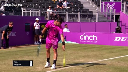 Cilic beats Fognini to reach quarter-finals at Queen's Club