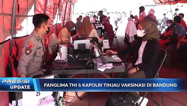 Kapolri Tinjau Vaksinasi di Bandung