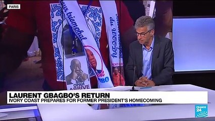 Ivory Coast's former president Gbagbo flies home after decade in exile