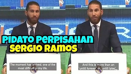Pidato Perpisahan Sergio Ramos