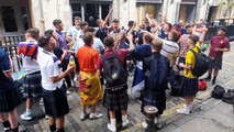 Euro 2020 Tartan Army - Scotland fans at Glasgow's Central Station head for London