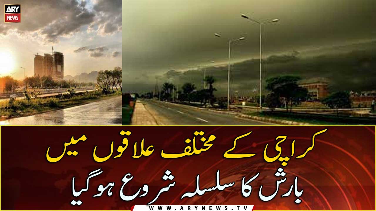 Karachi Kai Mukhtalif Elaqaun Main Barish Ka Silsila Shrou