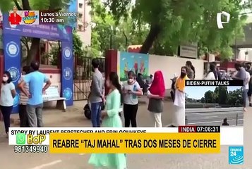 India reabrió el Taj Mahal tras dos meses de cierre por la COVID-19