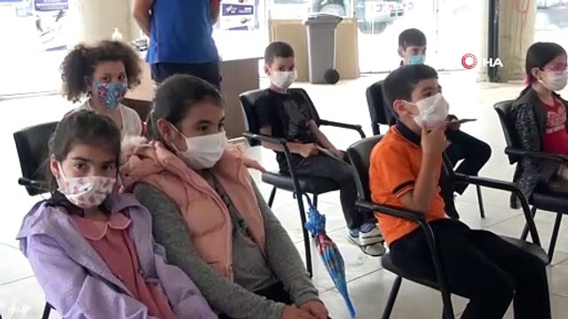 Rize'de miniklere 'Afet farkındalık eğitimi’ veriliyor