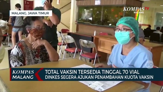 Tinggal 70 Vial, Dinkes Kota Malang Segera Ajukan Penambahan Kuota Vaksin