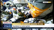 Despega la primera misión tripulada hacia la estación espacial de China