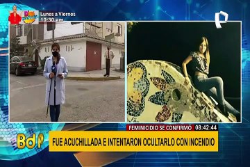 Feminicidio estaría confirmado: joven fue acuchillada antes de quemarse con el incendio