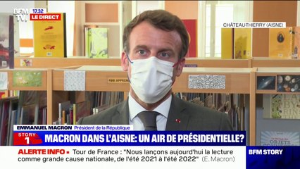Emmanuel Macron: "La lutte contre l'illettrisme est un défi du quotidien"