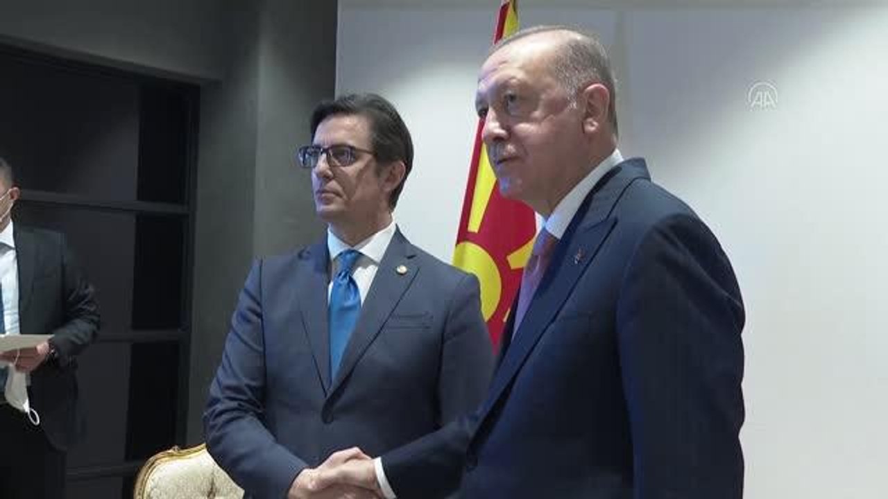 Cumhurbaşkanı Erdoğan, Kuzey Makedonya Cumhurbaşkanı Pendarovski ile görüştü