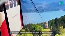 Así cayó el teleférico en el que murieron 14 personas en Italia
