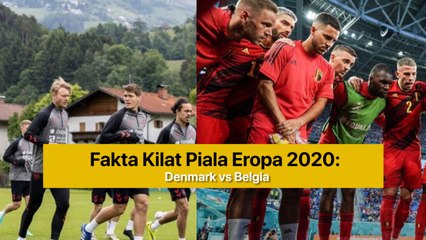 Fakta Kilat Piala Eropa 2020 : Denmark vs Belgia, Perebutan Tiket 16 Besar
