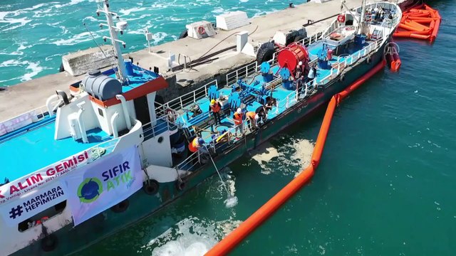 YALOVA - Drone - 9 günde 1478 metreküp müsilaj toplandı