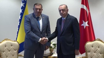 Cumhurbaşkanı Erdoğan, Bosna-Hersek Devlet Başkanlığı Konseyi üyeleriyle görüştü