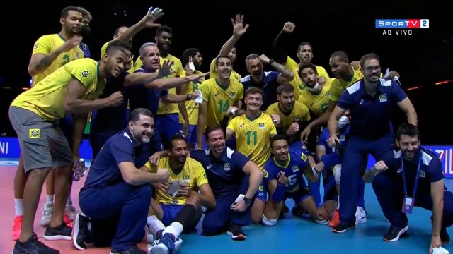 LIGA DAS NAÇÕES DE VÔLEI MASCULINO : 3 BRASIL X 0 AUSTRÁLIA - 17/06/2021