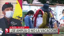 Este viernes se decide si se amplían las vacaciones escolares