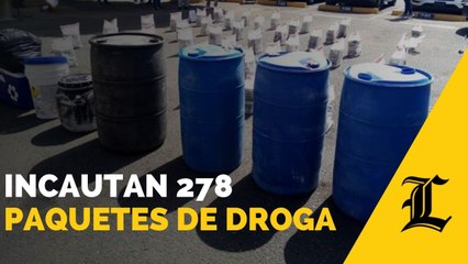 Incautan 278 paquetes de estupefacientes; apresa a cuatro colombianos