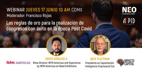 Webinar: Las reglas de oro para la realización de congresos con éxito en la época post covid