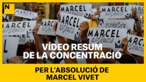 Vídeo resum de la concentració a Plaça Sant Jaume per l'absolució de Marcel Vivet
