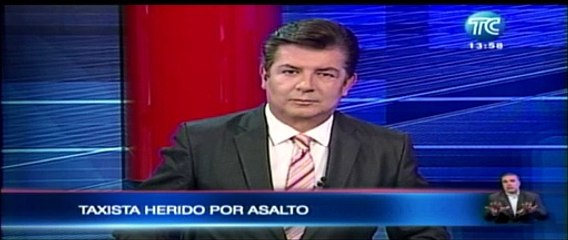 Taxista resultó herido tras resistirse a un robo