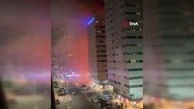 Abu Dabi'de çok katlı binada yangın