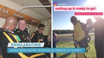 Jenna Bush Hager Skydives in Honor of Late 'Gampy' George H. W. Bush: 'I Jump for Him'