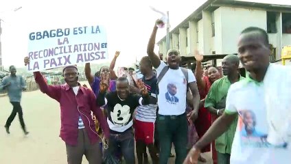 Abidjan celebrates the return of I.Coast's Gbagbo after his acquittal
