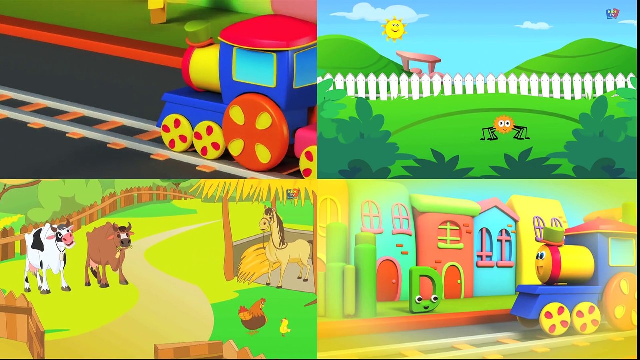 Roues sur le bus - Rime enfant - Chansons de bébé - Nursery Songs - The Wheels On The Bus Song