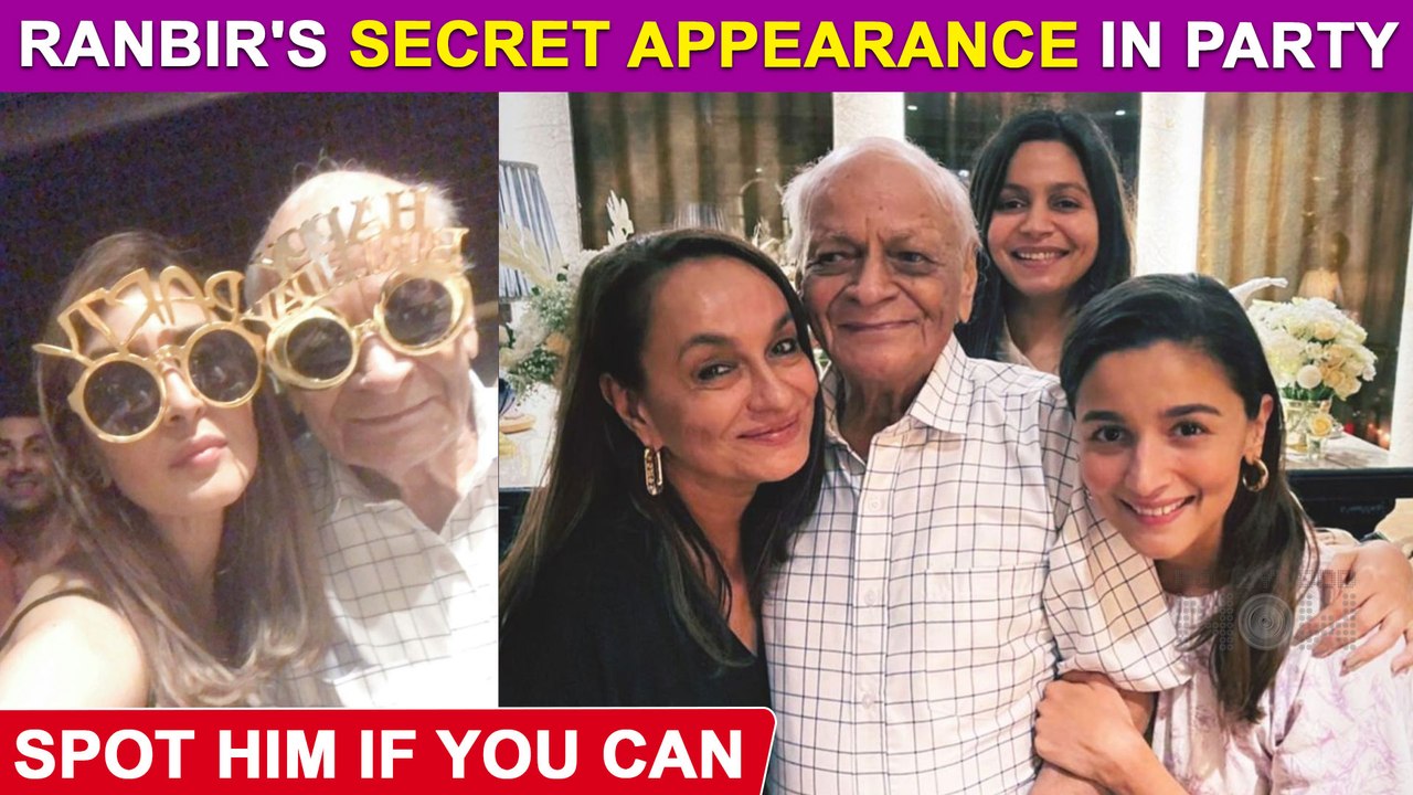 Can You Spot Ranbir Kapoor In THIS Picture From Alia Bhatt's Grandfather's Birthday Bash?