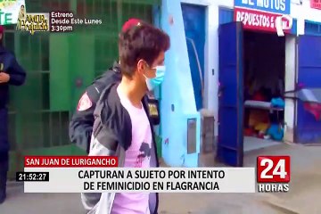 SJL: capturan a sujeto que intentó asfixiar a mujer por celos
