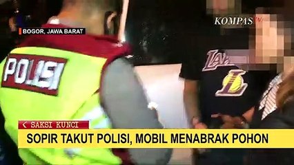 Hendak Kabur dari Polisi, Pasangan Muda Mudi Malah Tabrak Pohon