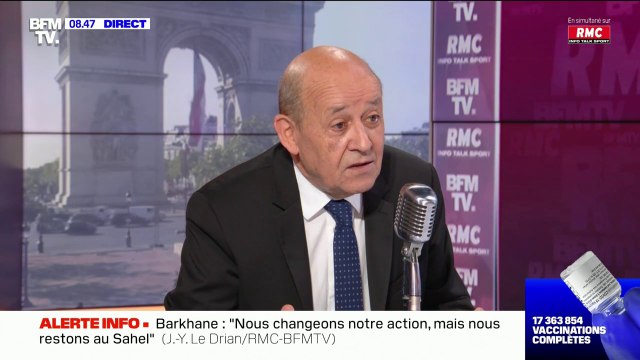 Pour Jean-Yves Le Drian, il faut maintenir en permanence la pression à l'égard de la Russie